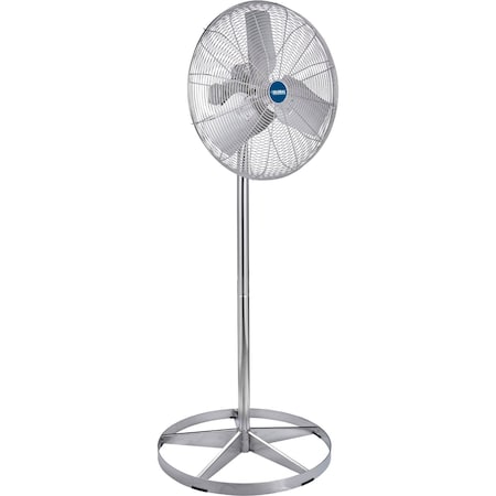 Global Industrial 24in Washdown Pedestal Fan, 7,200 CFM, 1/4 HP, 1 Phase 293020
